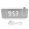 Projection Alarm Clock Time Date Temperature Display 180 Degree Wide Angle HD LED Screen