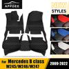 For Mercedes Benz B Class W245 W246 W247 2009- Car Floor Mats Automobile Carpet Cover Interior Accessories Protective