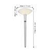 2pcs White Facial Applicator Brush Slim Soft Bristles Fan Style Brush Cosmetic Brush  Makeup Peel