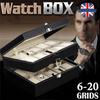 6/10/12/20 Grids PU Leather Wrist Watch Display Box Storage Holder Watch Case Jewelry
