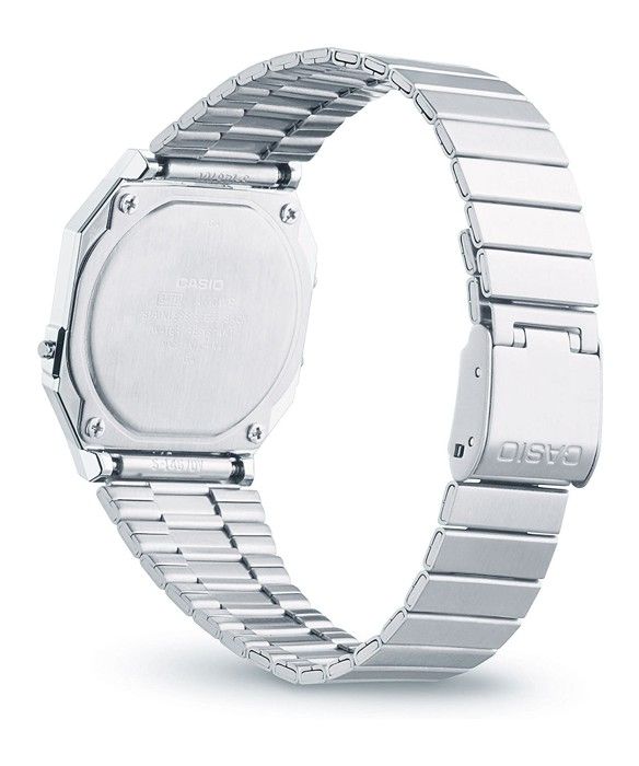 Montre CASIO Collection A700WE-1AEF solaire, chrono, compte à rebours, alarme - Gris - Femme