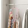 2Pcs 12 Hooks Metal V Shaped Hanger Rotatable Laundry Hanger Hat Storage Rack  Scarf Hanging