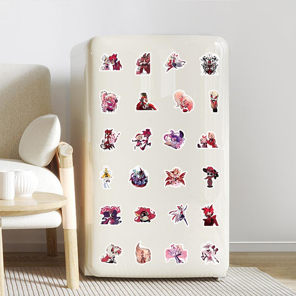 100 новых наклеек «Ад», аниме-персонажи, наклейки для справочника «сделай сам», наклейки для украшения мобильного скейтборда