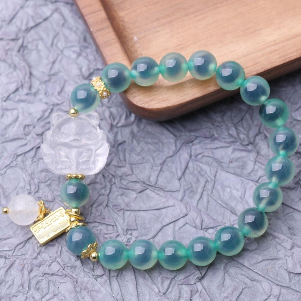 Crystal Agate Beads Bracelets Tassel Pedant Bead String Bracelet Fashion Luxury Bracelets  Ladies