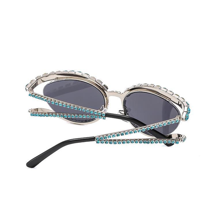 Солнцезащитные очки со стразами для женщин, роскошные брендовые мужские очки в стиле стимпанк, аксессуары для вечеринок и пляжа