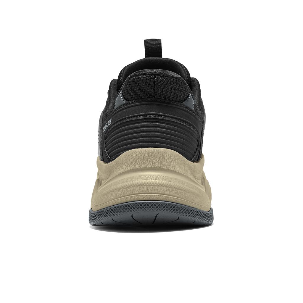 Skechers DLites Ткань Синтетическая кожа Удобные Универсальные Низкие Папины кроссовки Женские кроссовки Черный 117688-BLK