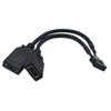 Кабель-конвертер USB 2.0 9-контактный в двойной Type E с передним портом Type C для улучшенной совместимости материнской платы