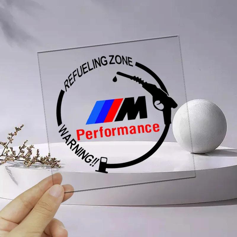 Car Badge Vinyl Reflective Fuel Tank Cap Stickers Decal Accessories For BMW M M3 M4 M5 M54 M57 M50 X1 X5 X3 X7 X6 F10 F20 F22