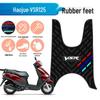 Waterproof Non-Slip Rubber Foot Pads for Haojue VSR125 HJ125T-39A Motorcycle - Modified Accessories