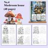Книга для рисования - Пейзажи для обводки и Раскраски для тренировки контроля пера для взрослых Альбом для эскизов карандашом Снятие стресса Искусство