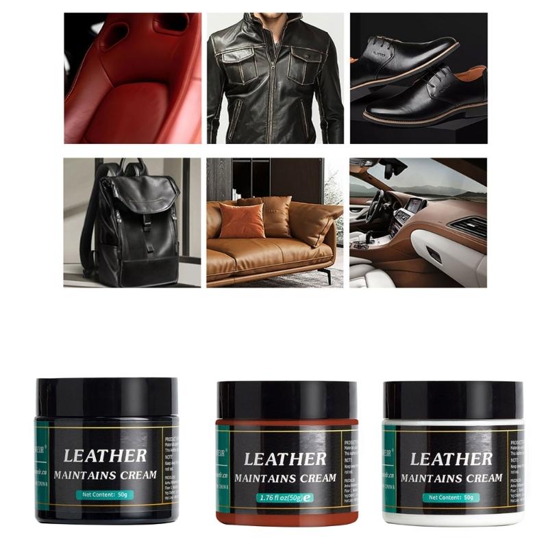 Leather Restorer Car Leather Seats Recoloring Balms Conditioners Leather Maintenance Cream Restore Leather Surfaces