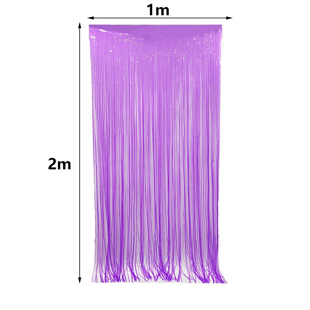 Multi-Color Glow in the Dark Fringe Curtain Fluorescent Macaron Streamers Curtain Photo Booth Backdrop Neon Birthday Party Decor