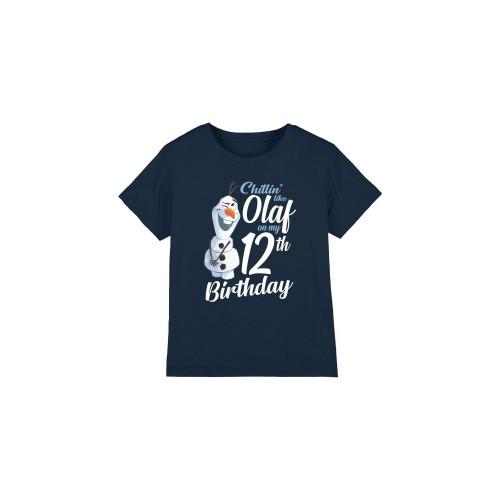 Frozen Childrens/Kids Chillin Like Olaf 12th Birthday T-Shirt