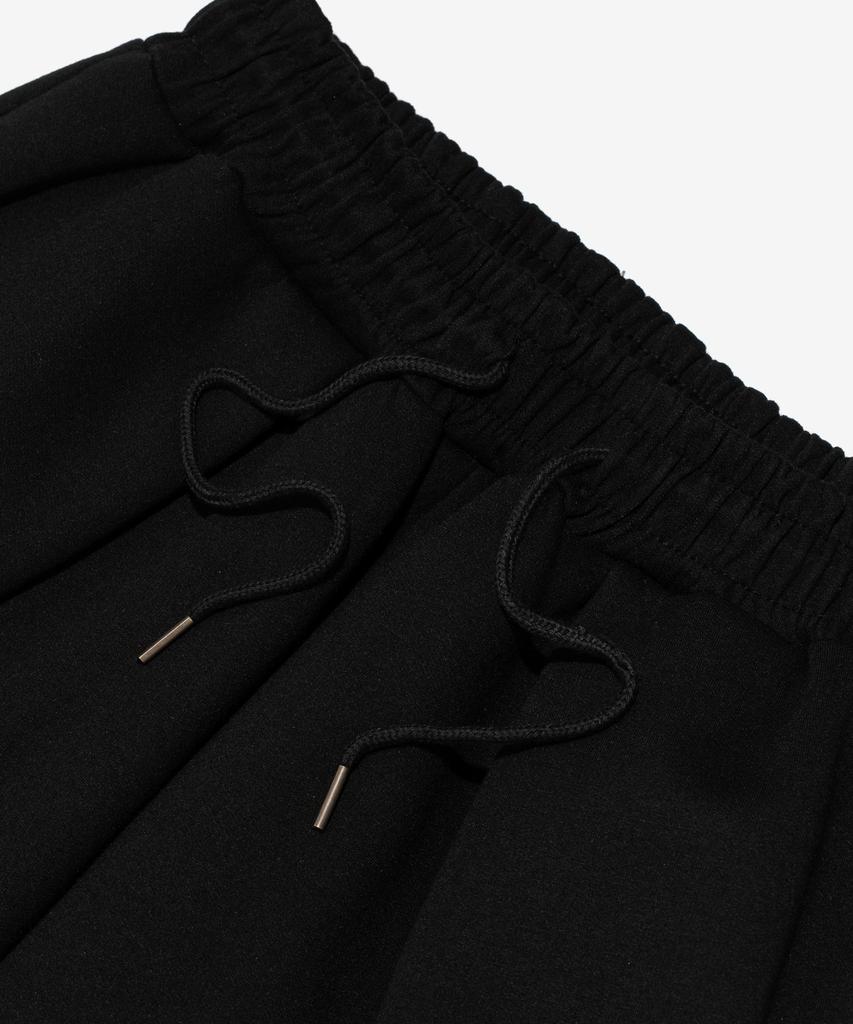 CARGOBROS Strong Wave Brushed Wide Sweatpants (Black)