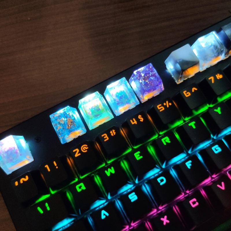 Запасные колпачки для клавиатуры Cherry MX Креативные Ручная работа Индивидуальные OEM Профиль R4 Смоляной колпачок 1 шт.