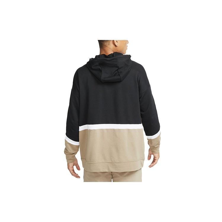 Men's Nike Logo Printing Colorblock Pullover Khaki DD1904-247