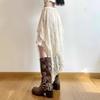 Женская винтажная кружевная асимметричная юбка Y2K Fairycore Boho, эстетичная модная юбка с высокой талией, женские праздничные наряды