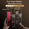 Oatsbasf Магнитный кожаный и металлический чехол для телефона Huawei Mate XT Ultimate с поворотным на 360° кольцом-подставкой, противоударный, с полным покрытием
