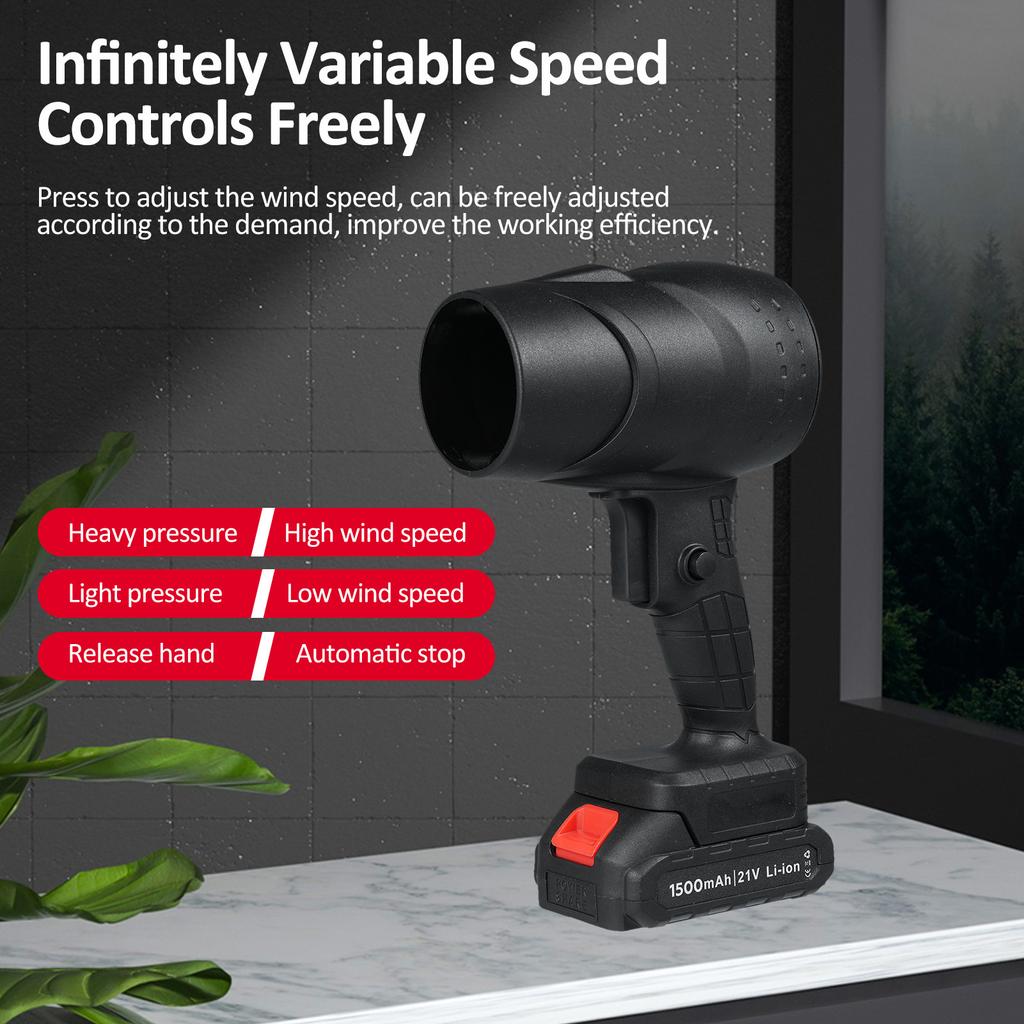 Беспроводной пылеуловитель, мощный турбовентилятор мощностью 1050 Вт, ручной воздуходув, воздуходув для удаления опилок 30 мс
