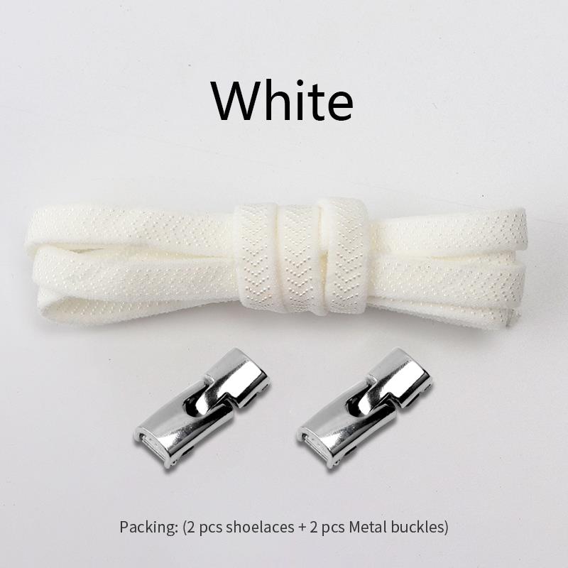 Elastic Laces Sneakers Cross Locks Shoelaces Without Ties Kids Adult 8MM Width No Tie Shoelace Rubber Bands Shoes Accessories