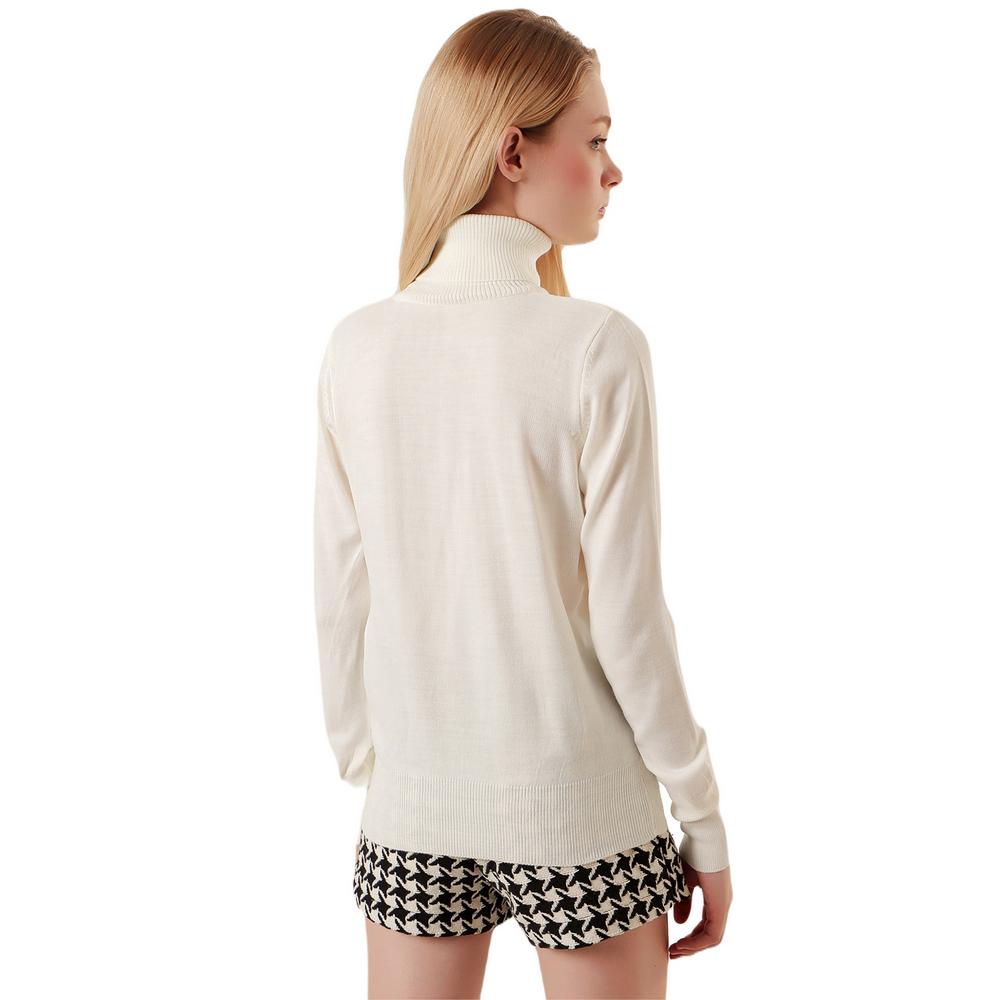 Fierte Женский свитер Bgdt47000 Водолазка Трикотаж