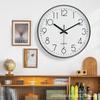 14-дюймовые кварцевые настенные часы для классной комнаты и гостиной – Легкое крепление, конструкция без сверления
