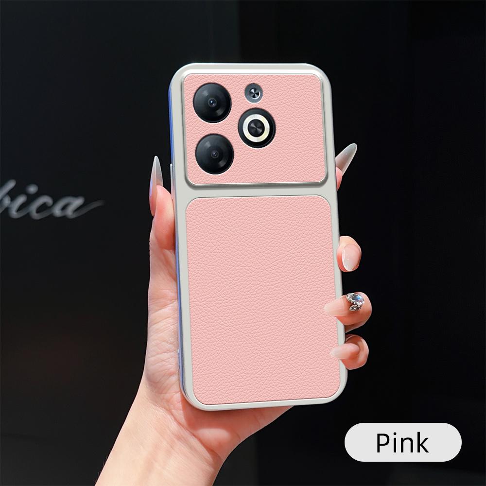 Чехол для Infinix Smart 8 Чехол для Infinix Smart 8 HD Plus Кожаный Чехол Роскошный Чехол с Защитой Камеры Матовая Кожаная Задняя Крышка
