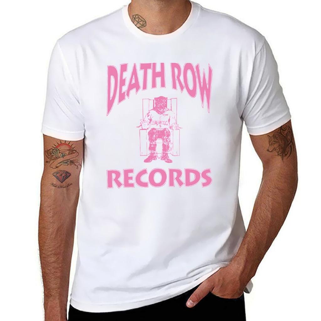 Death Row Records Pink Version TShirt Sweat Resistant Workout Tee Shirt