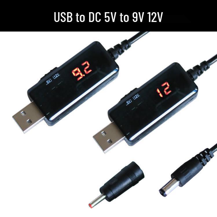 USB-кабель повышения мощности: Зарядное устройство Power Bank 5В на 9В/12В для роутеров и модемов