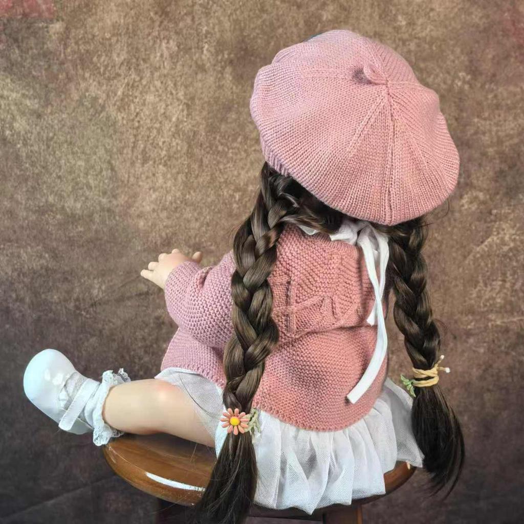 Lifelike Princess Reborn Baby Dolls Girl Full Silicone Vinyl 22 Inch Baby Doll Toys Made of KEIUMI Kids Birthday Gifts