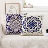 2 шт. чехлы на подушки в китайском стиле, синие и белые фарфоровые наволочки с принтом, наволочки для подушек, для дома, дивана, автокресла, декор, элегантные, 45x45 см
