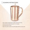 Hammered Copper Jug with 2 Copper Glasses, 1350 Ml