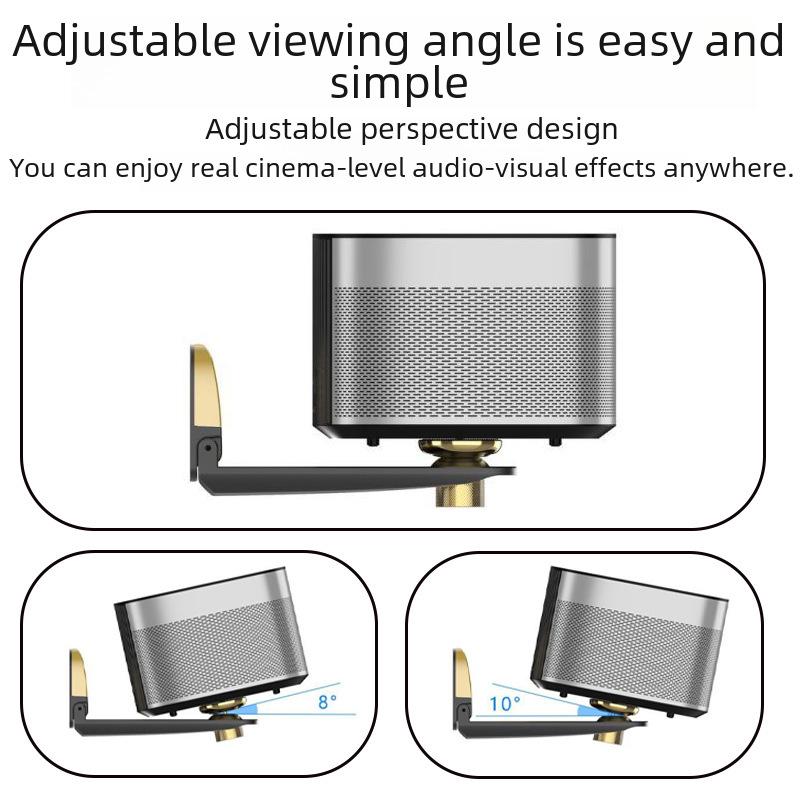 Складной кронштейн для настенного крепления проектора из алюминиевого сплава - регулируемый для дома или отеля