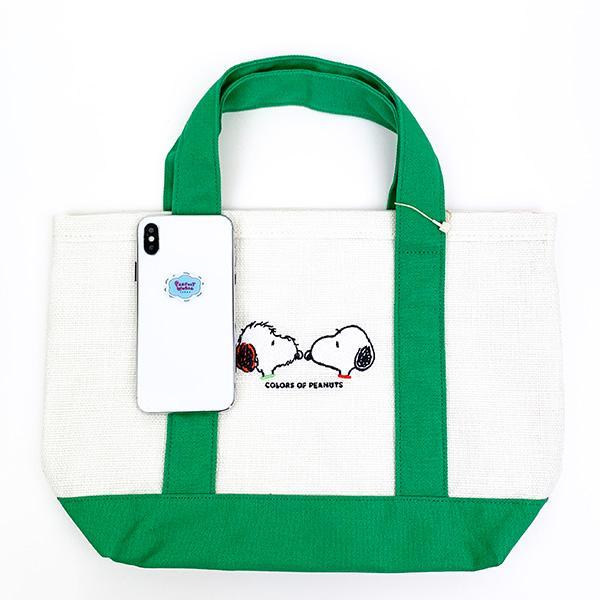 Snoopy Tote Bag Green Bag Tote