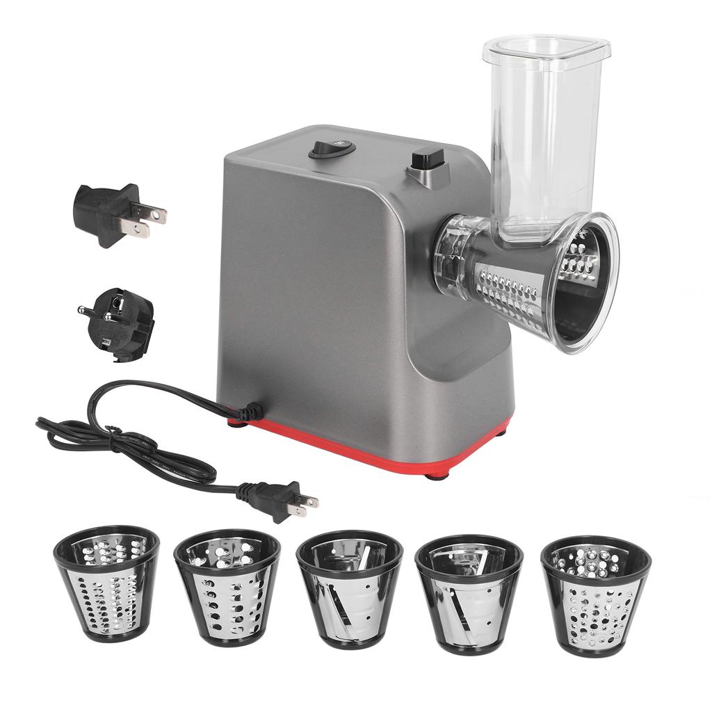 In 1 Electric Cheese Grater 250W 1 Button Control Kitchen Shredder Salad Maker for Cheese Potato F