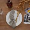 6pcs Rustic Cloth Napkin Washable Table Decoration Party Supplies Gauze Table Towel  Christmas