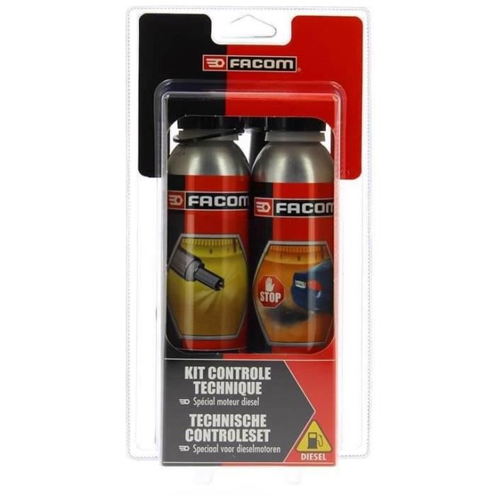 Diesel Engine Technical Inspection Kit Additive, 2 Additives 300ml - FACOM - Injector Cleaner + Oil Treatment