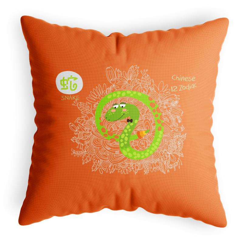 Двенадцать наволочек со знаками зодиака, в китайском стиле, национальный тренд, наволочки, офисные, для классной комнаты, прикроватные, наволочки для автомобиля