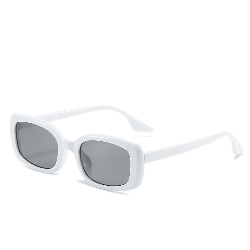 New retro small frame sunglasses, men's and women's European and American trend rectangular sunglasses, colorful street sunglasses