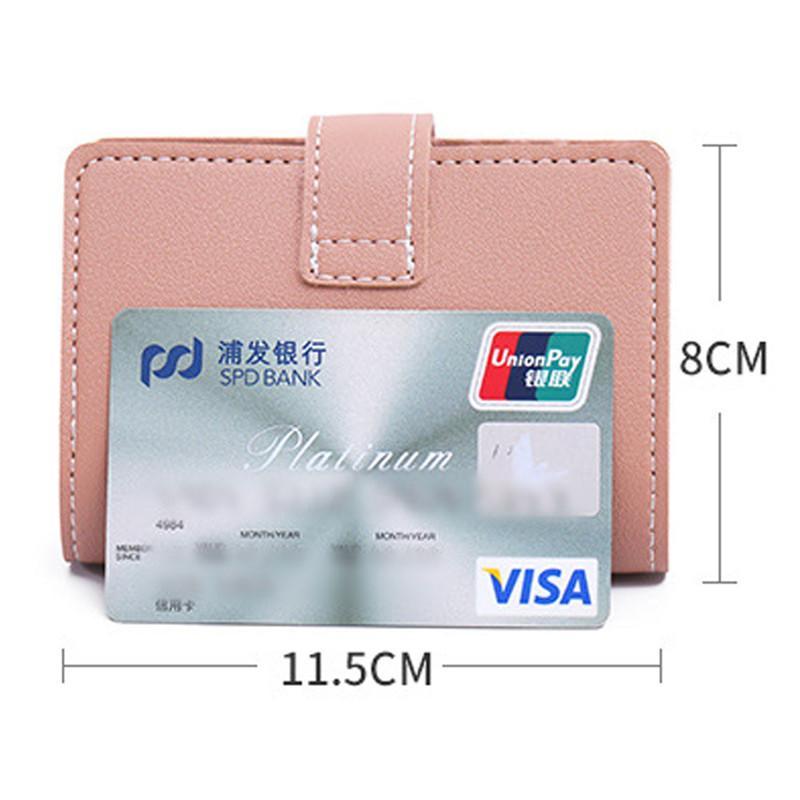 New Anti-theft ID Credit Card Holder Fashion Women's 26 Cards Slim PU Leather Pocket Case Purse Wallet Bag for Women Men Female