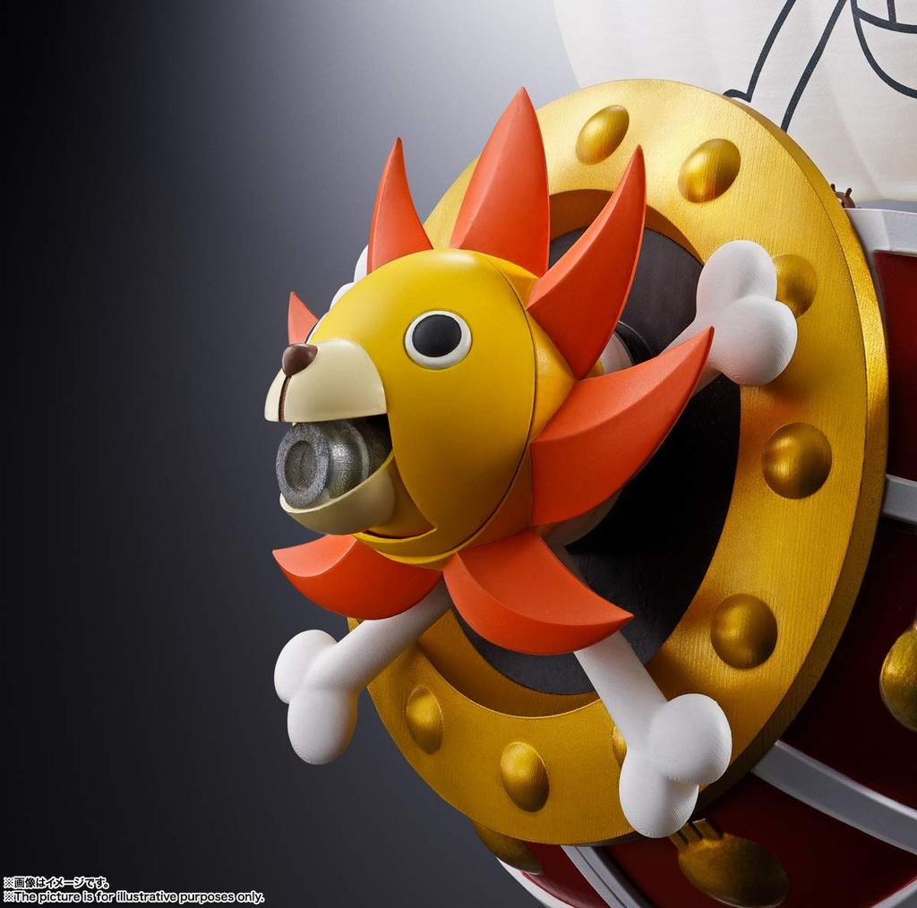TAMASHII NATIONS Chogokin ONE PIECE Thousand Sunny 380 мм окрашенная подвижная фигурка приблизительно. АБС и ПВХ и литье под давлением