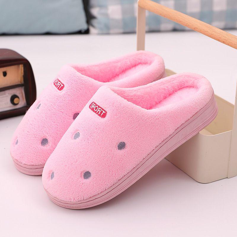 Cozy And Comfy Couple Winter Slippers With Plush Furry Interior For Home Relaxation