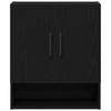 Wall Mounted Cabinet in Black Oak Effect 60 x 31 x 70 cm