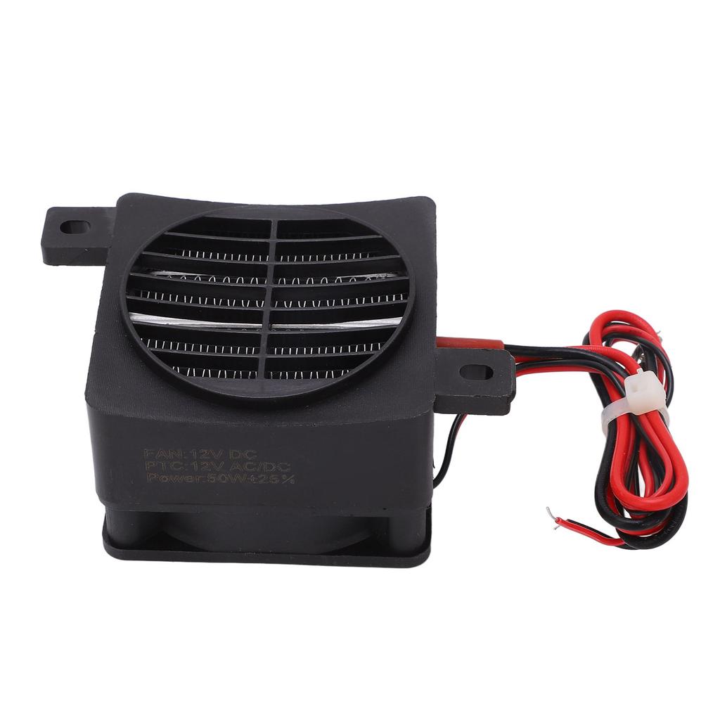 Тепловентилятор PTC DC12V 50W с постоянной температурой нагрева, изолированный мини-керамический воздухонагреватель для небольшого пространства