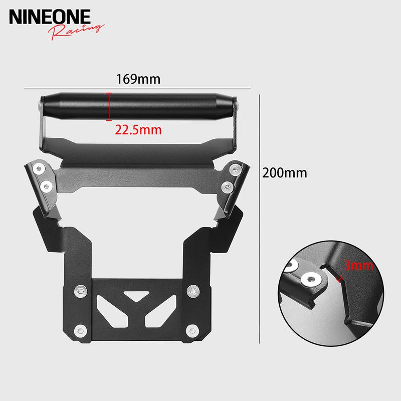For Honda Forza350 Forza 350 NSS350 NSS 350 2021-2025 Motorcycle Navigation Bracket GPS Phone Mount Adapt Holder CarbonSteel