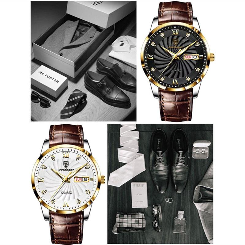 2023 трендовые брендовые новейшие модные мужские подлинные часы, водонепроницаемые светящиеся бриллиантовые спиральные циферблаты, деловые часы