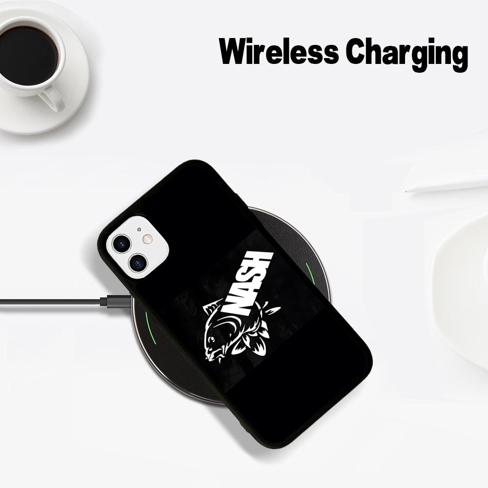 Чехол для телефона с логотипом Nash Fishing, Магнитный чехол для IPhone 16 14 13 12 11 15 Pro Max Plus, Чехол для беспроводной зарядки MagSafe