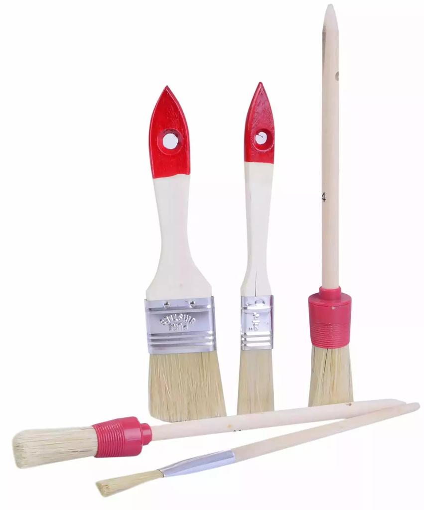 Set of 5 HARDY paint brushes