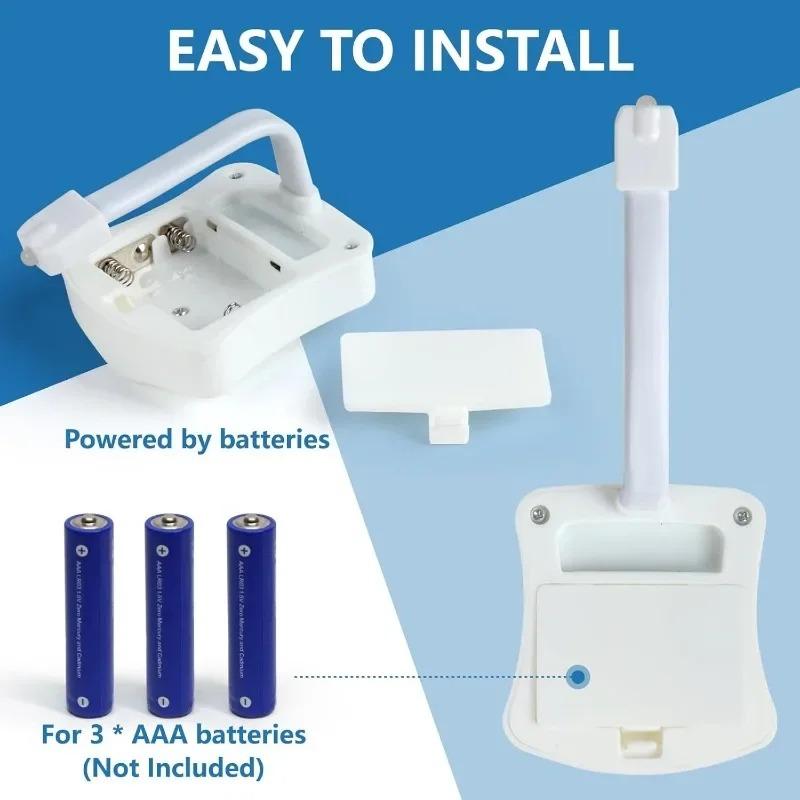 8/16 Colors Motion Sensor Light Wireless LED Night Light RGB Lamp Toilet Bathroom Atmosphere Light Colorful Sensor Night Lights