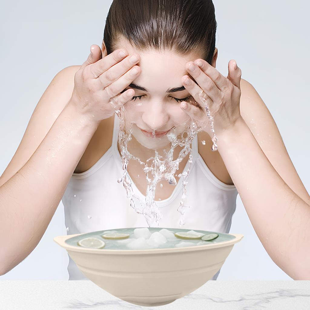 Силиконовый Складной Портативный Бассейн для Ледяного Компресса для Лица Ледяной Компресс Ледяная Ванна Умывальник Уход Холодный Компресс Умывальник